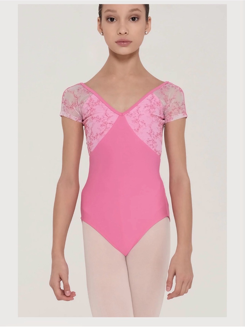 Girls Pink Dance Leotard for Kids (Size 10-12)